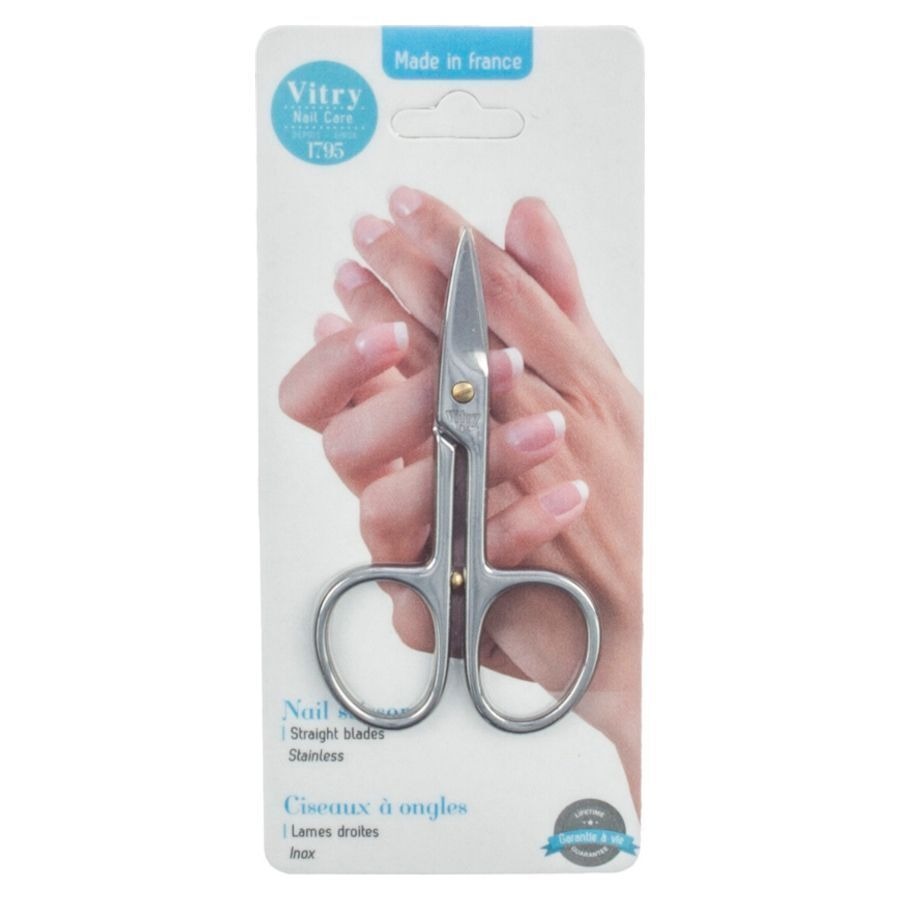 Ciseaux Ongles Droits Inox Brillants