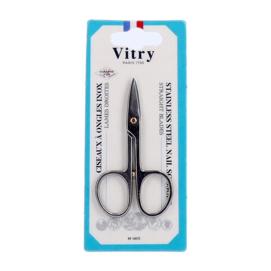 Ciseaux Ongles Droits Inox Brillants