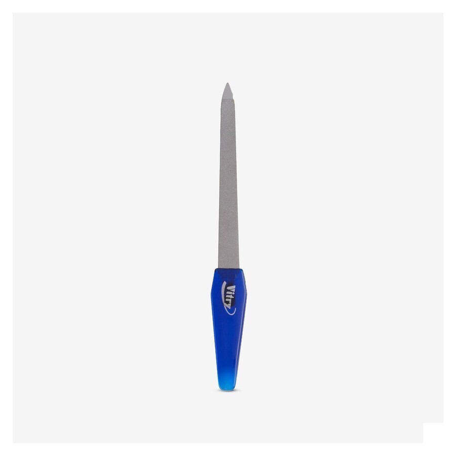 Nagelvijl Inox Medium Blauw 13cm