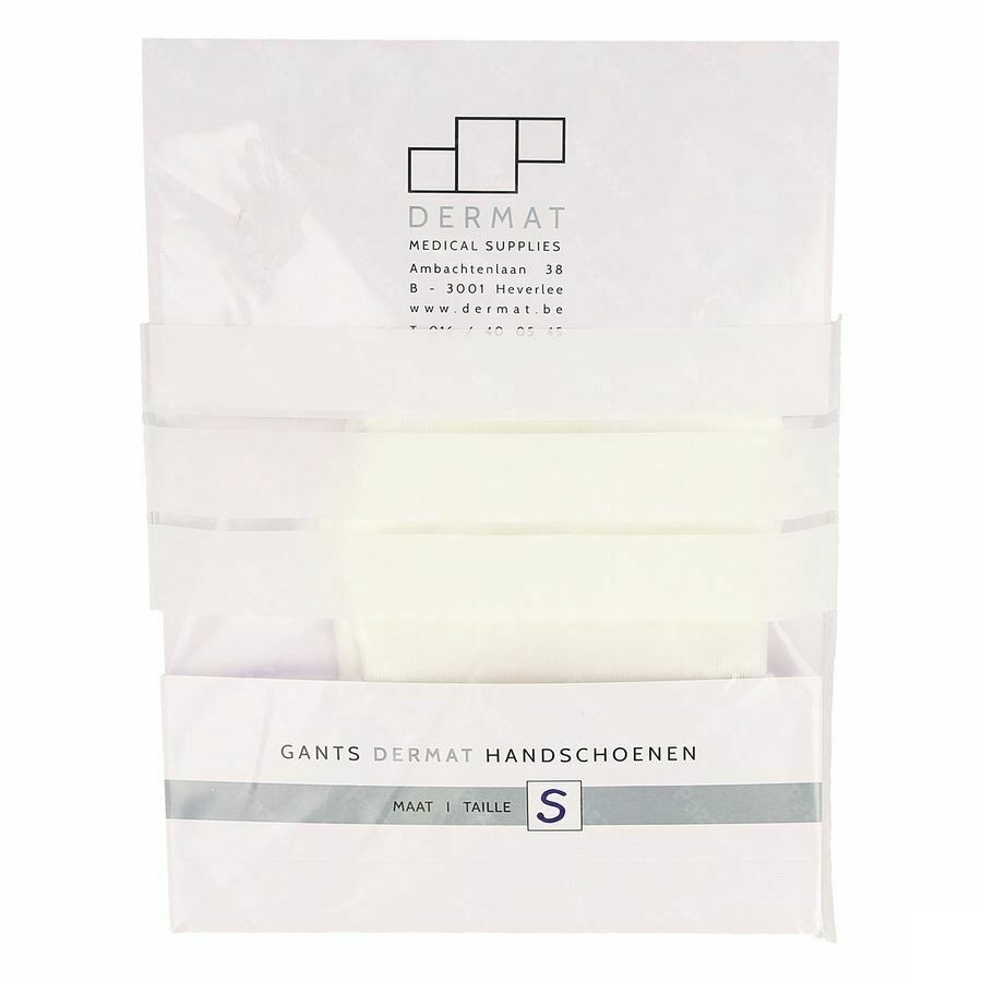 Dermat Gants 2 Small 100% Coton