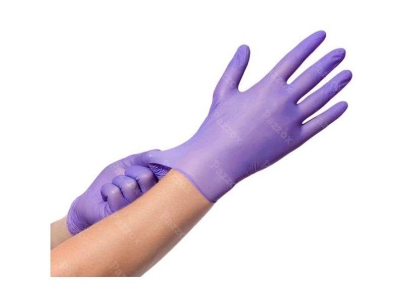 Gants Medium Nitrile Violet Non Poudr&eacute; 100 Pi&egrave;ces