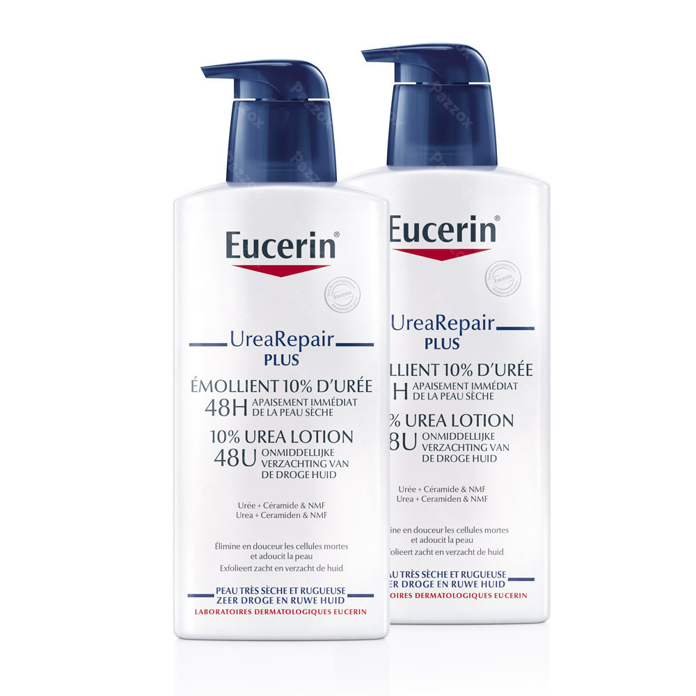 Eucerin UreaRepair Plus Lotion 10 Urea Duo 2x400ml kopen Pazzox