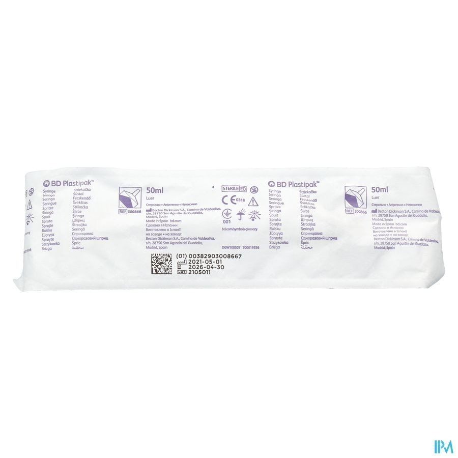 Bd Plastipak Seringue Luer 50-60ml 1