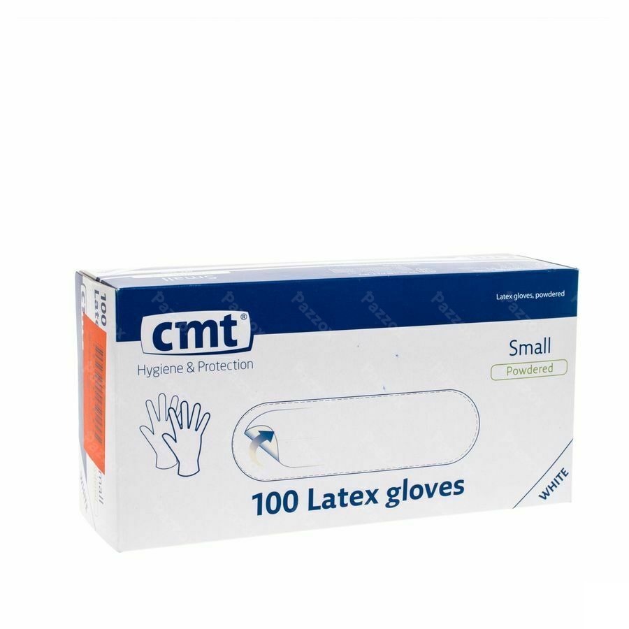 Cmt Handschoenen Latex Wit Lp S 100