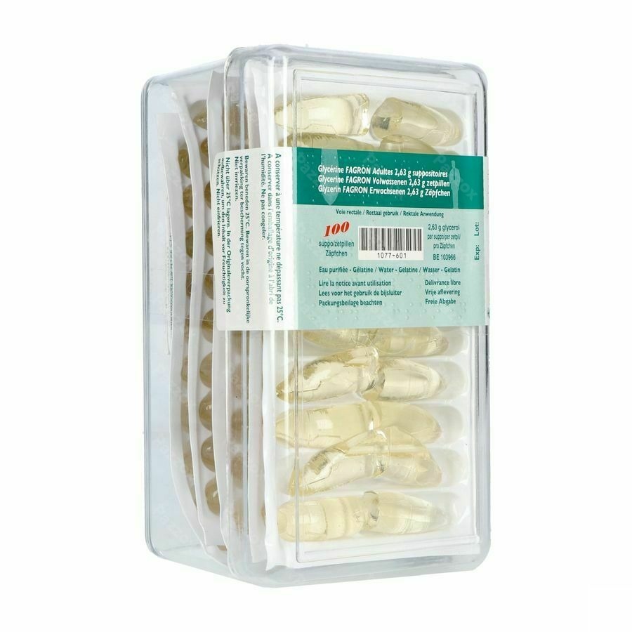 Glycerine Suppo Adulte 100 Fag