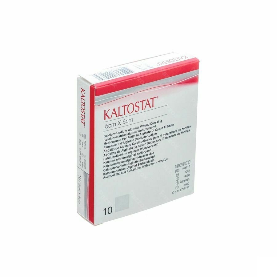 Kaltostat Pans 5,0x 5,0cm Ster 10p