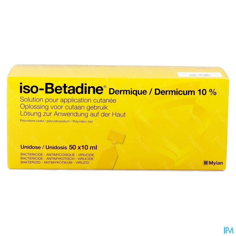 Iso Betadine Derm 10% 50x10ml Ud