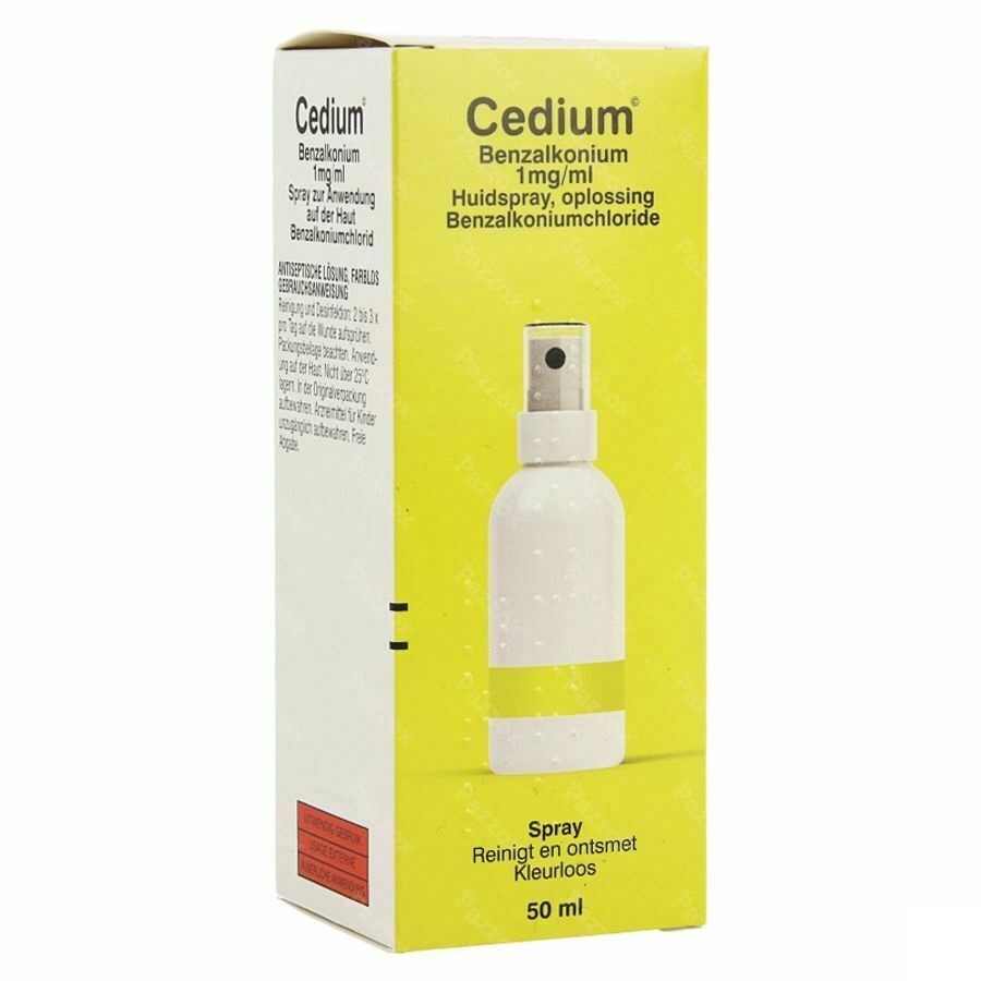 Cedium Benzalkonium Ontsmetting Spray 50ml