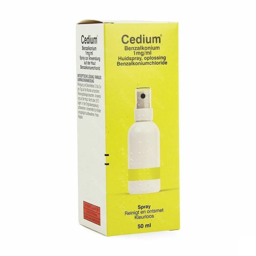 Cedium Benzalkonium Ontsmetting Spray 50ml