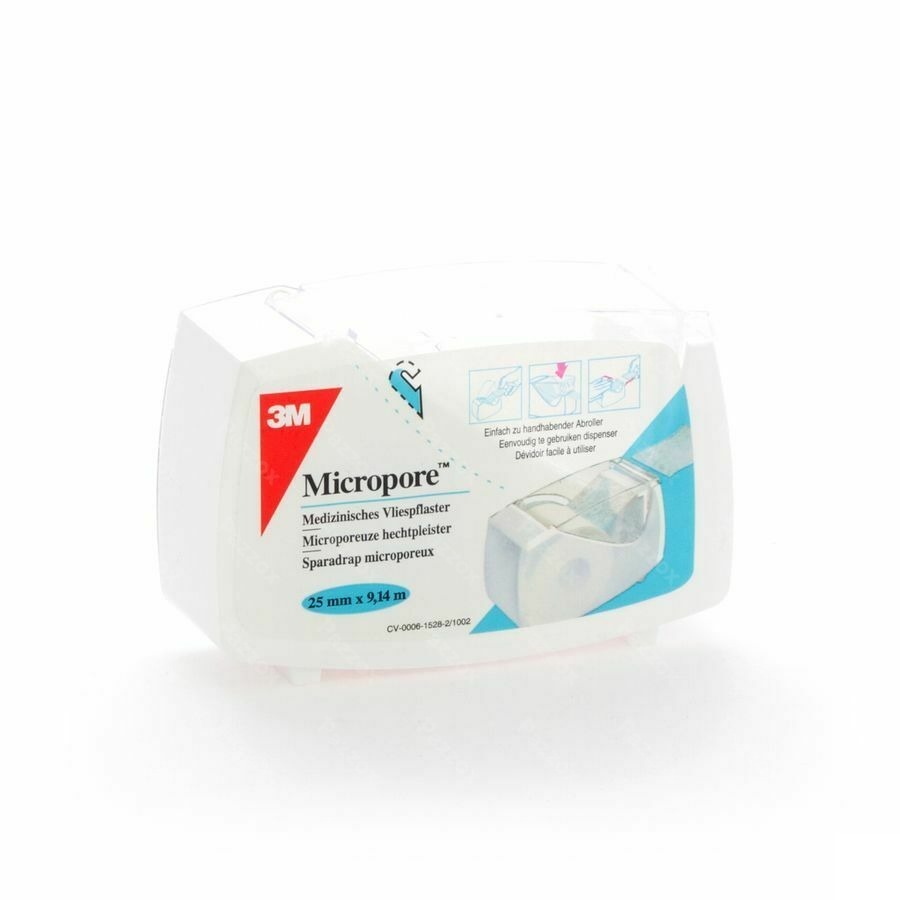 Micropore 3m 25,0mmx9,1m Nieuwe Dispenser 1530p-1d