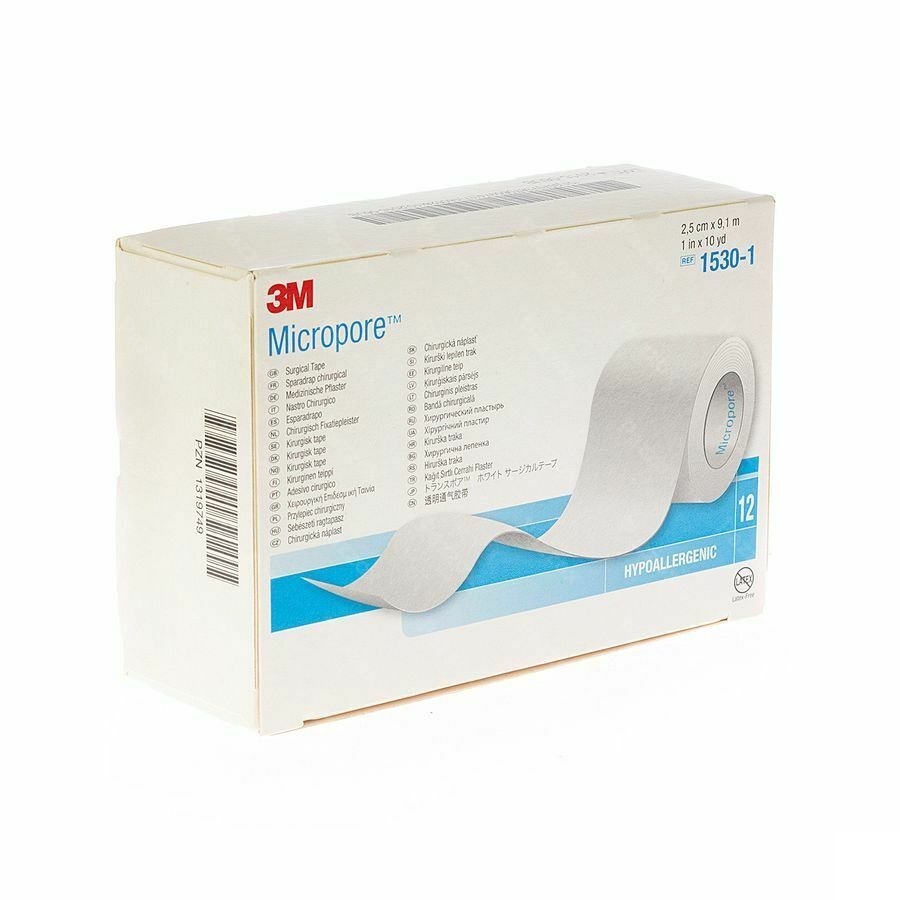 Micropore 3m 25,0mmx9,1m Nieuwe Dispenser 1530p-1d