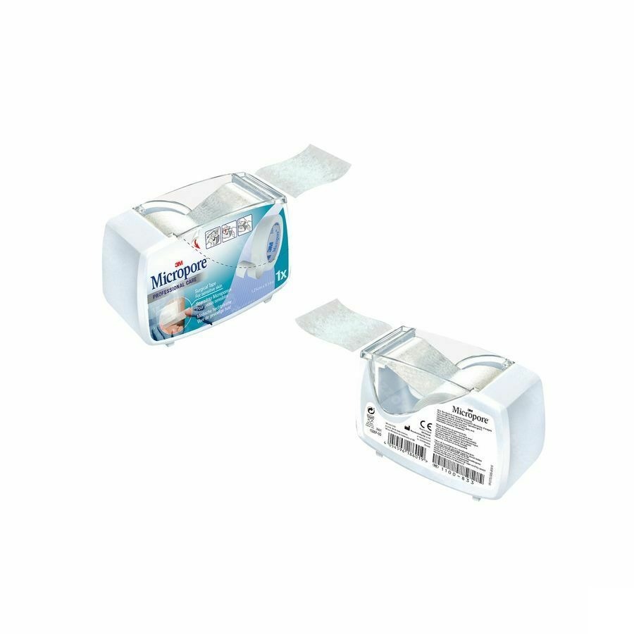Micropore 3m 12,5mmx9,1m Nieuwe Dispenser 1530p-0d