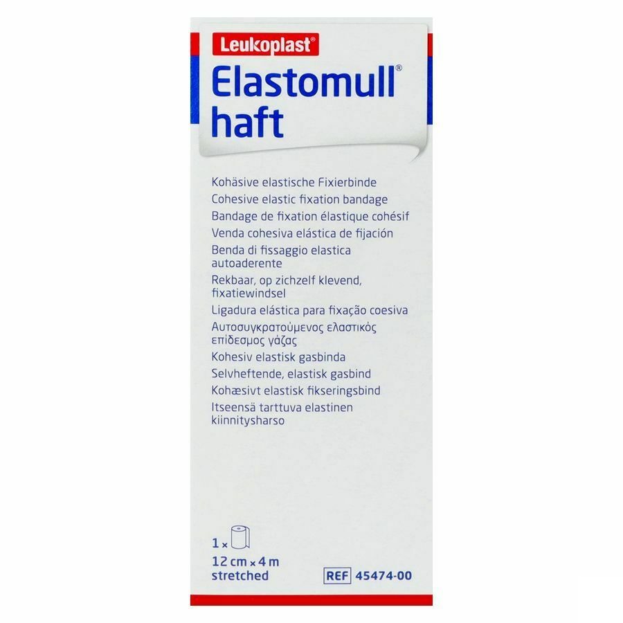 Elastomull Haft Bande Fix. Cohesif 12cmx4m 4547400