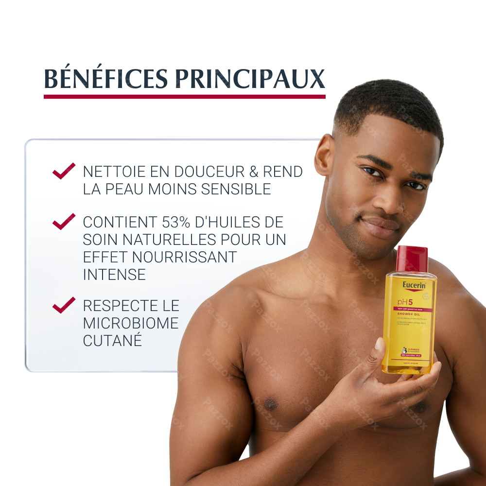 Eucerin pH5 Huilde de Douche Peau Sèche et Sensible avec pompe 200ml