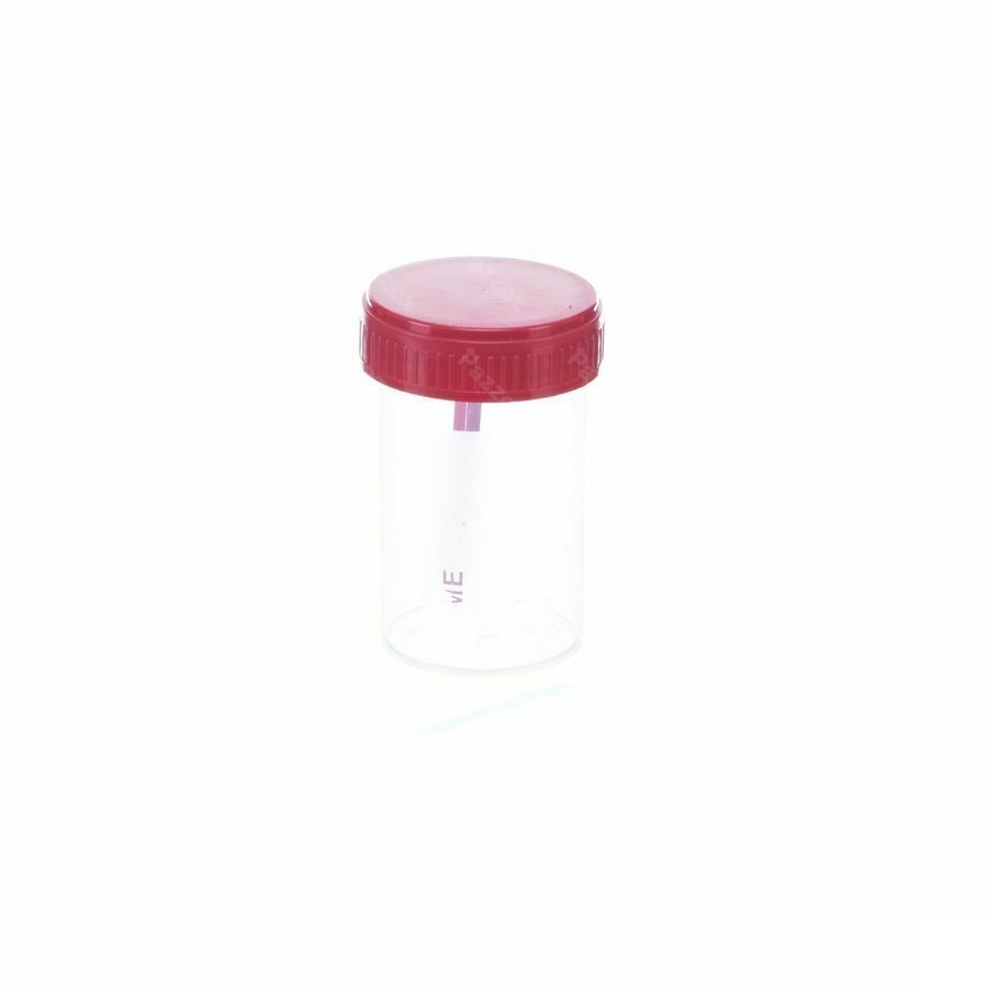 Pot Stoelgang Deksel+lepel 60ml N/st Vf-med