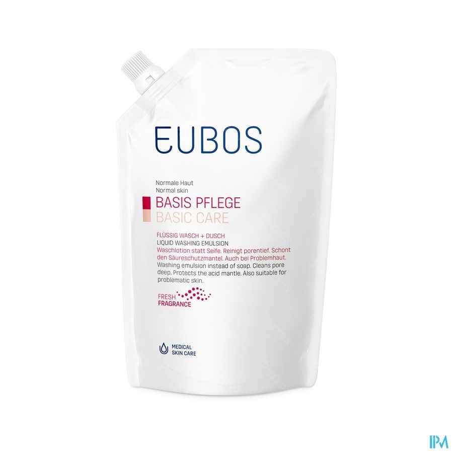 Eubos Zeep Vloeibaar Roze Refill 400ml