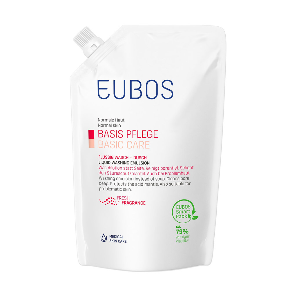 Eubos Zeep Vloeibaar Roze Refill 400ml
