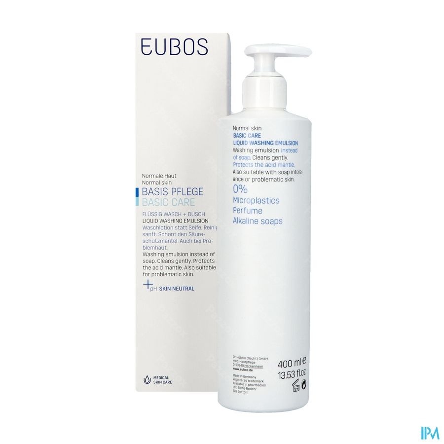 Eubos Savon Liquide Bleu N/parf 400ml