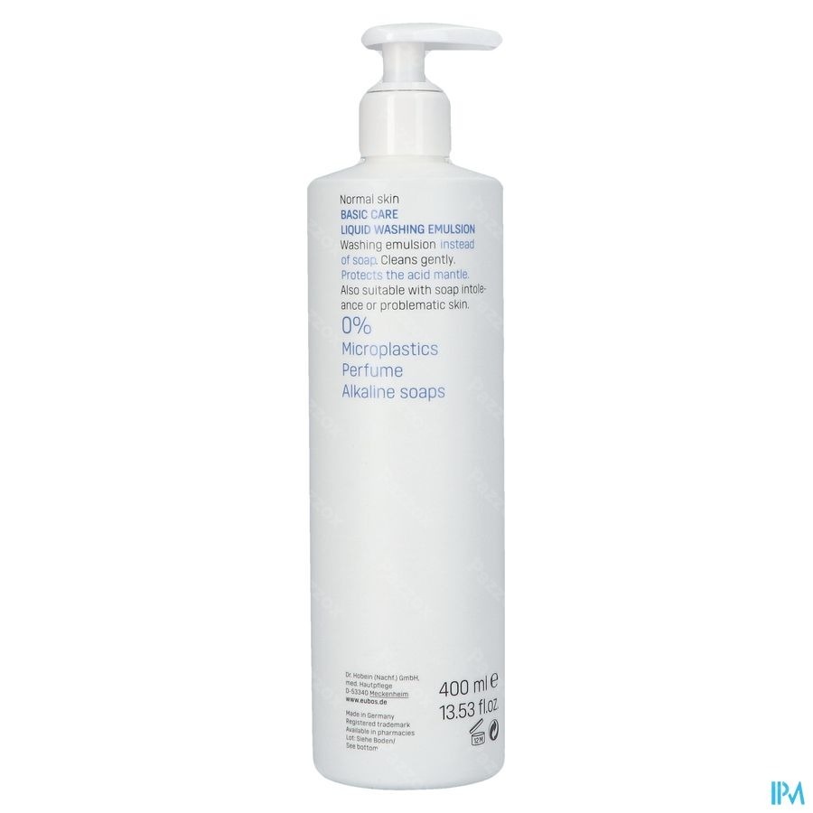 Eubos Savon Liquide Bleu N/parf 400ml