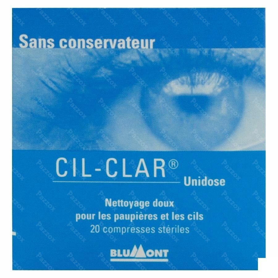 Cil-clar Hygiene Paupiere Cp Unidose 20