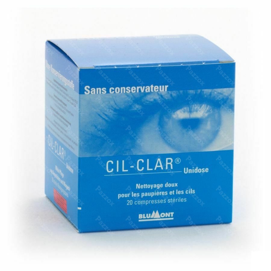 Cil-clar Hygiene Paupiere Cp Unidose 20