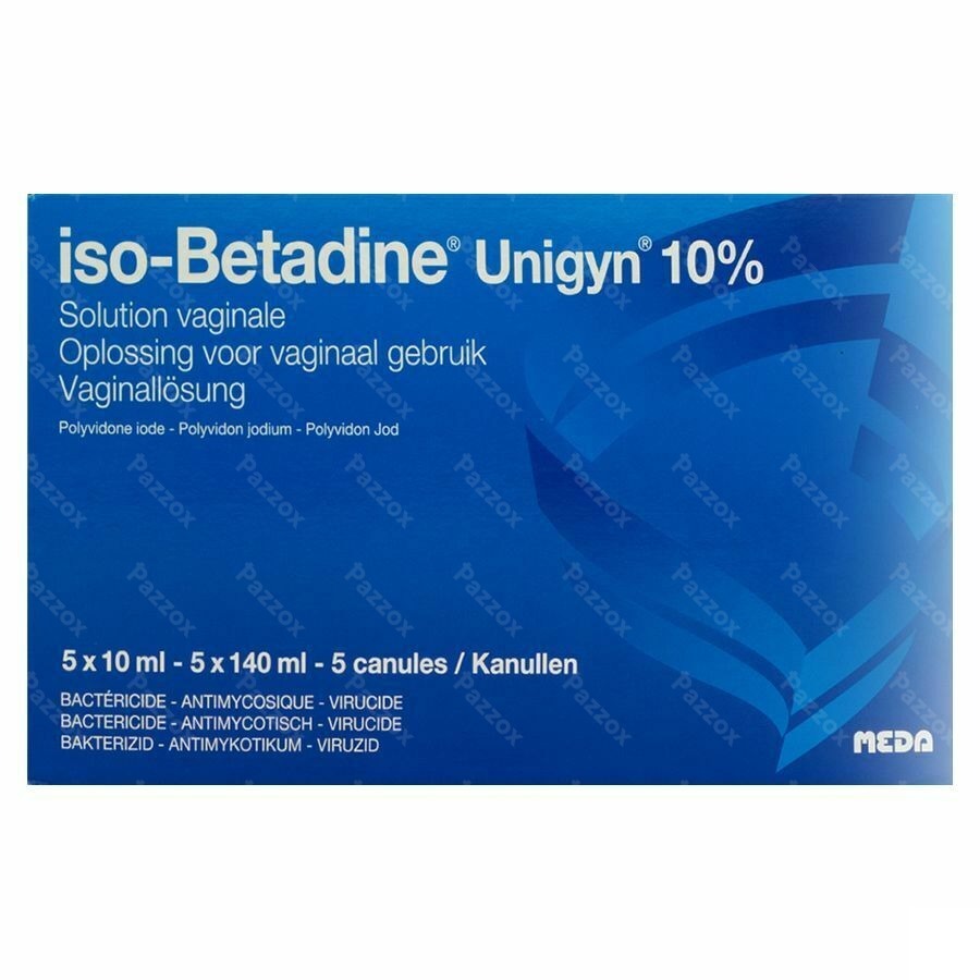 Iso-Betadine Unigyn 5 Unidoses + 5 Canulles