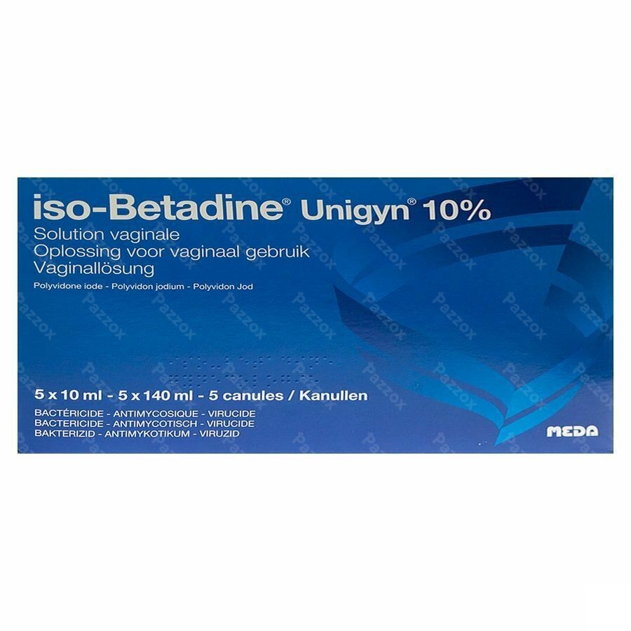 Iso-Betadine Unigyn 5 Unidoses + 5 Canulles