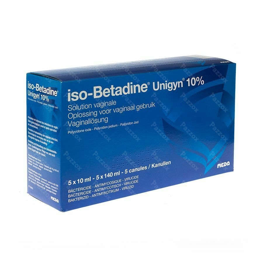 Iso-Betadine Unigyn 5 Unidoses + 5 Canulles