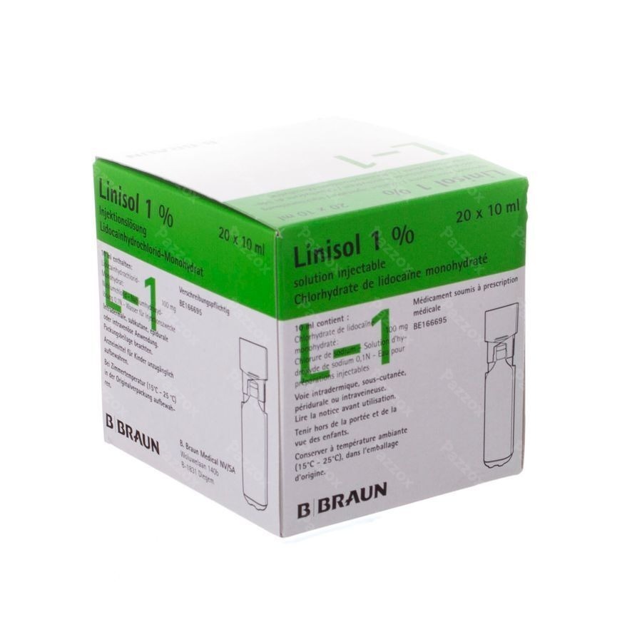 Braun Minip Linisol 1 % 20 Amp 10ml
