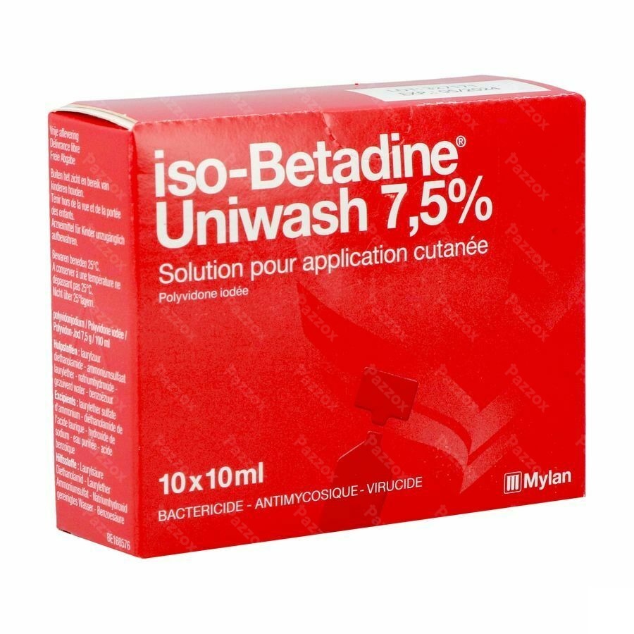 Iso-Betadine Uniwash 7,5% 10x10ml