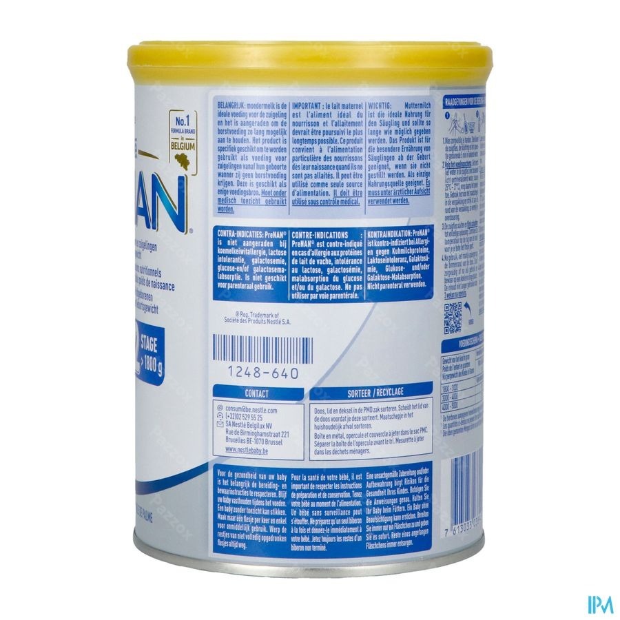 PreNan Stage 2 Zuigelingenmelk Baby Laag Geboortegewicht 400g