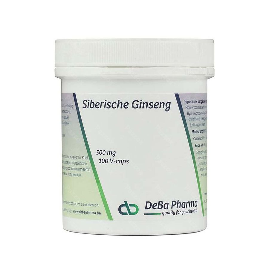 Siberian Ginseng Caps 100x650mg Deba