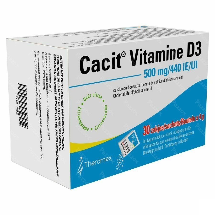 Cacit Vit. D3 500mg/440iu Gran Efferv. Sach 30