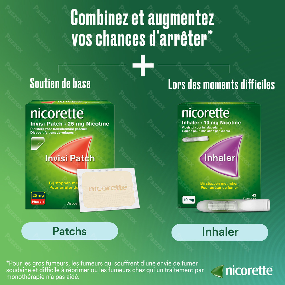 Nicorette Inhaler 10mg 42 Cartouches + Embout