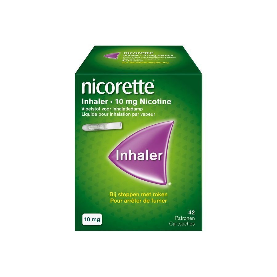Nicorette Inhaler 10mg 42 patronen + mondstuk