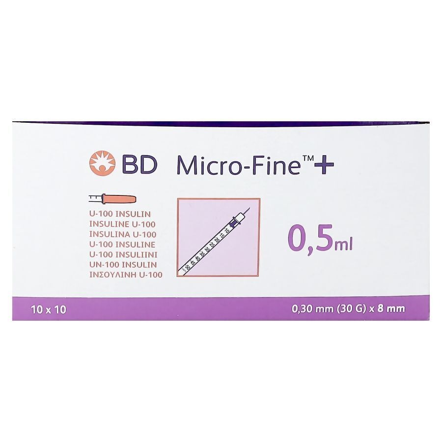 Microfine Ser.ins. 0,5ml 30g 8mm 100 324825