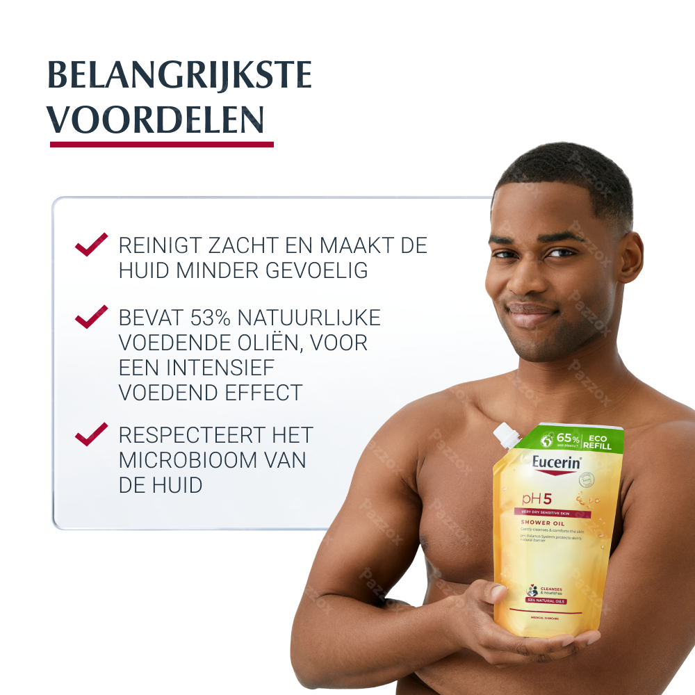 Eucerin pH5 Douche Olie Droge en Gevoelige Huid navulling 400ml
