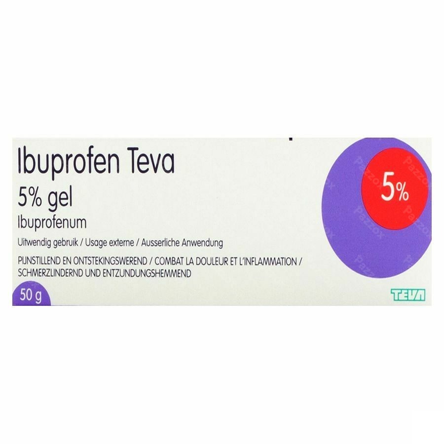 Ibuprofen Teva Gel Tube 50g