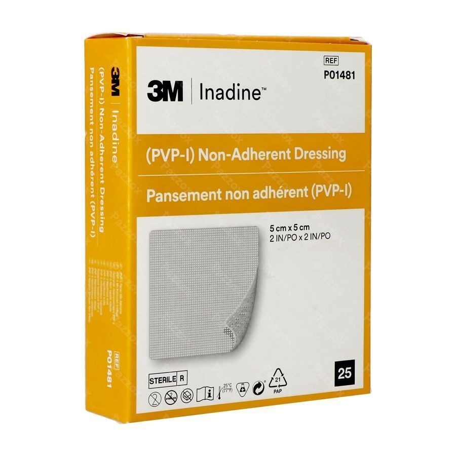 Inadine Cp Impreg. 5,0x 5,0cm 25 P01481