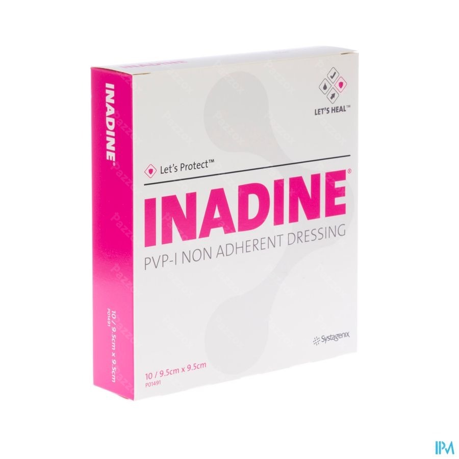 Inadine Cp Impreg. 9,5x 9,5cm 10 P01491