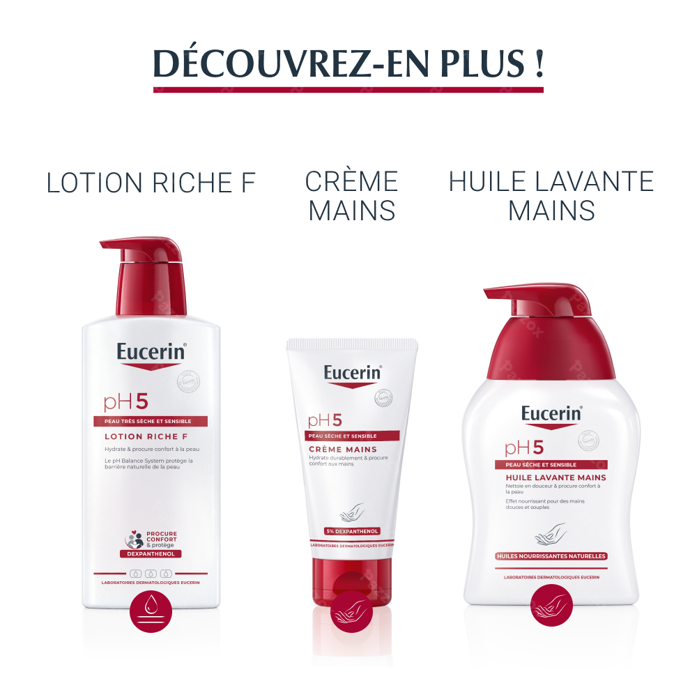 Eucerin pH5 Huilde de Douche Peau Sèche et Sensible avec pompe 400ml