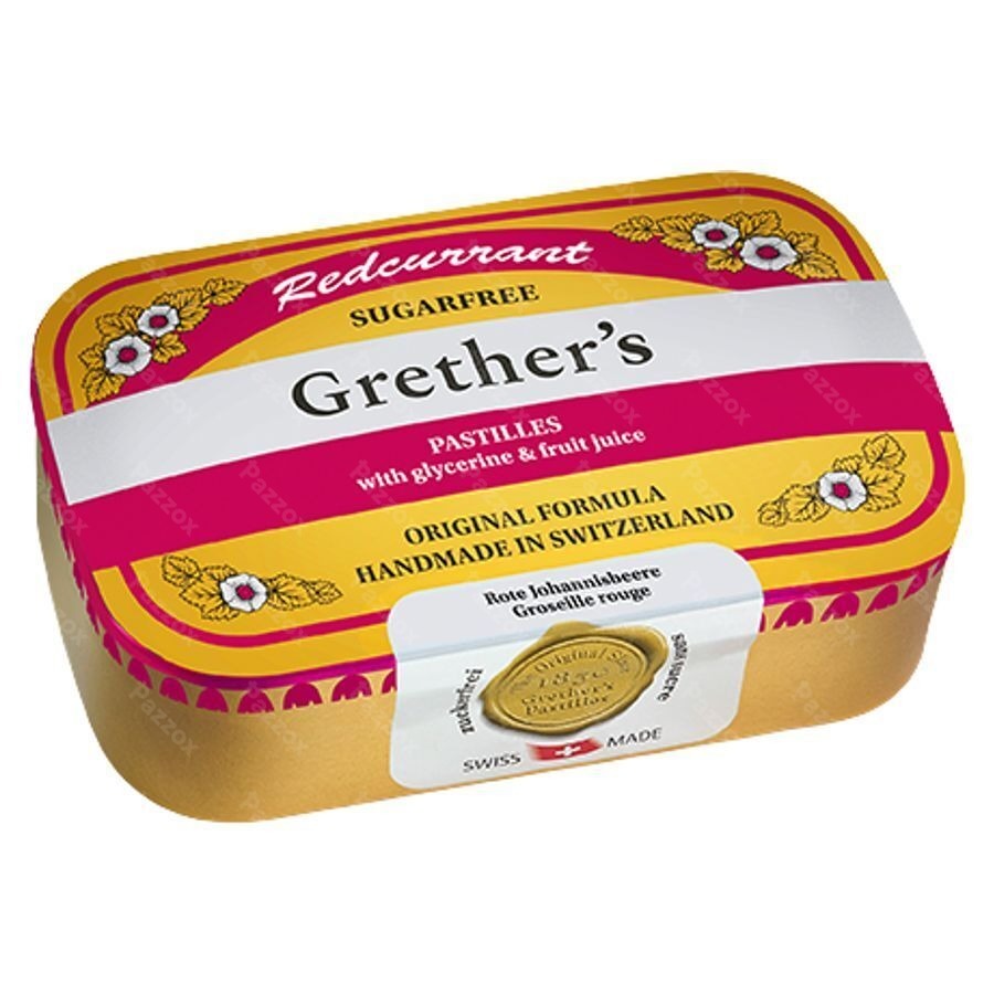 Redcurrant Grethers Sugarless Vit C 110g