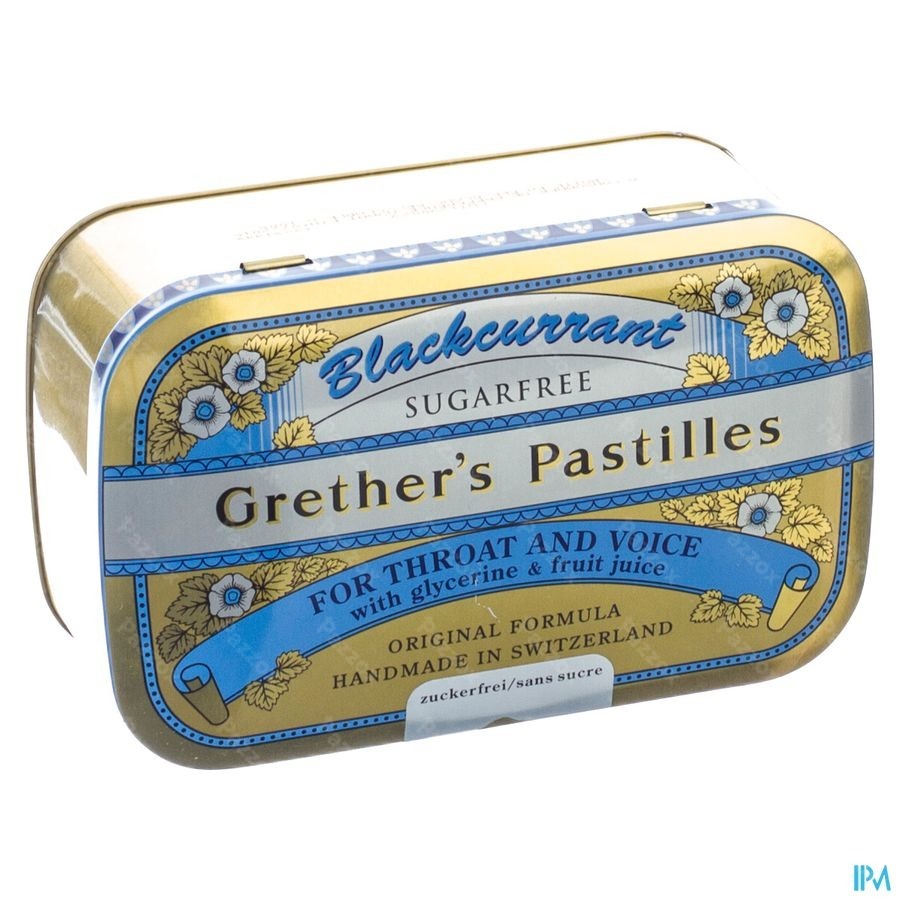 Grether's Pastilles Blackcurrant Ss Past 110g