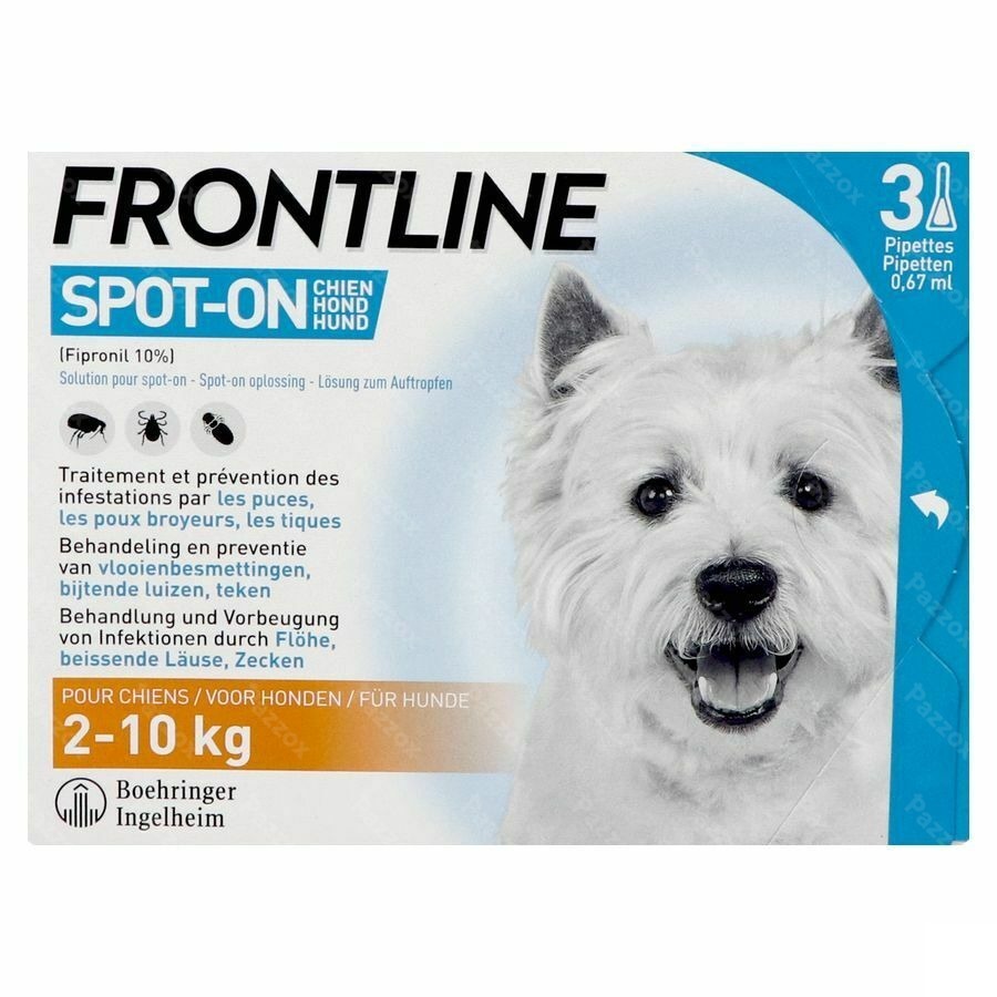 Frontline Spot On Hond 2-10kg Pipet 3x0,67ml