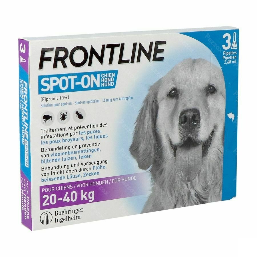 Frontline Spot On Hond 20-40kg Pipet 3x2,68ml