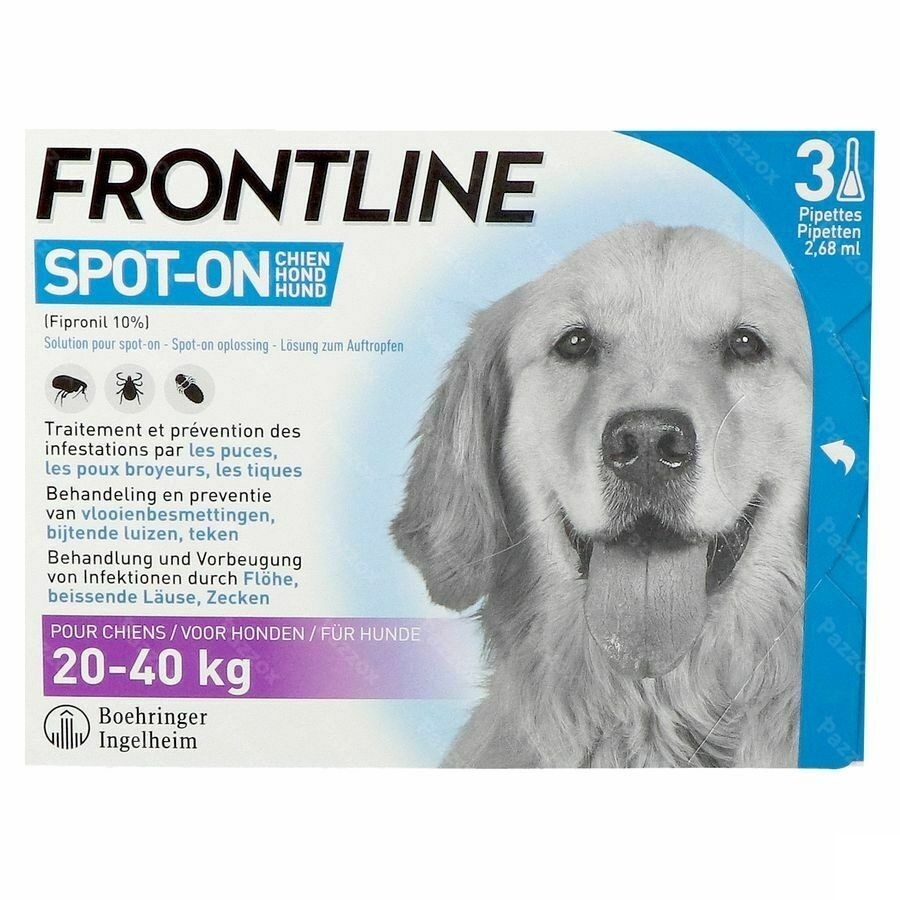 Frontline Spot On Hond 20-40kg Pipet 3x2,68ml