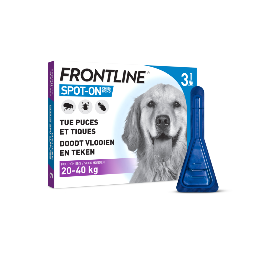 Frontline Spot On Chien 20-40kg Pipet 3x2,68ml