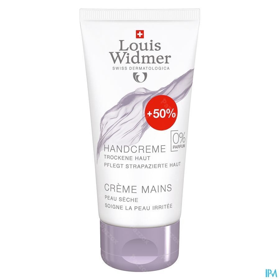 Louis Widmer Creme Main Sans Parfum 50ml + 25ml gratuit