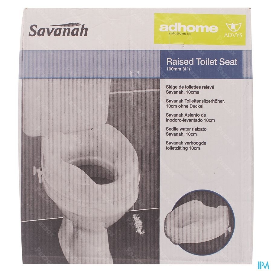 Siege Toilet Savanah 10cm Blanc Homecraft