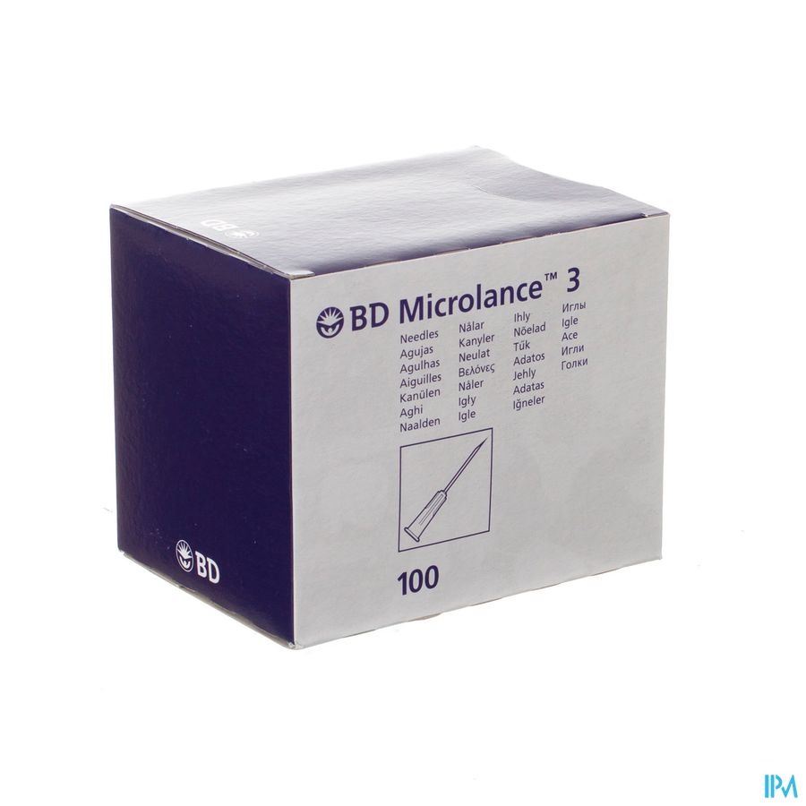 Bd Microlance 3 Naald 20g 1 Iv 0,9x25mm Geel 100